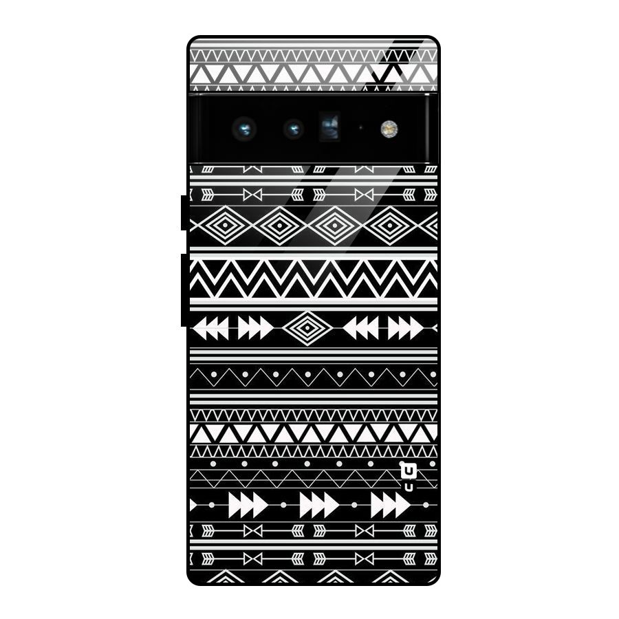 Black Aztec Creativity Glass Back Case for Google Pixel 6 Pro