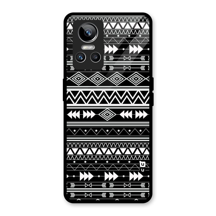 Black Aztec Creativity Glass Back Case for Realme GT Neo 3