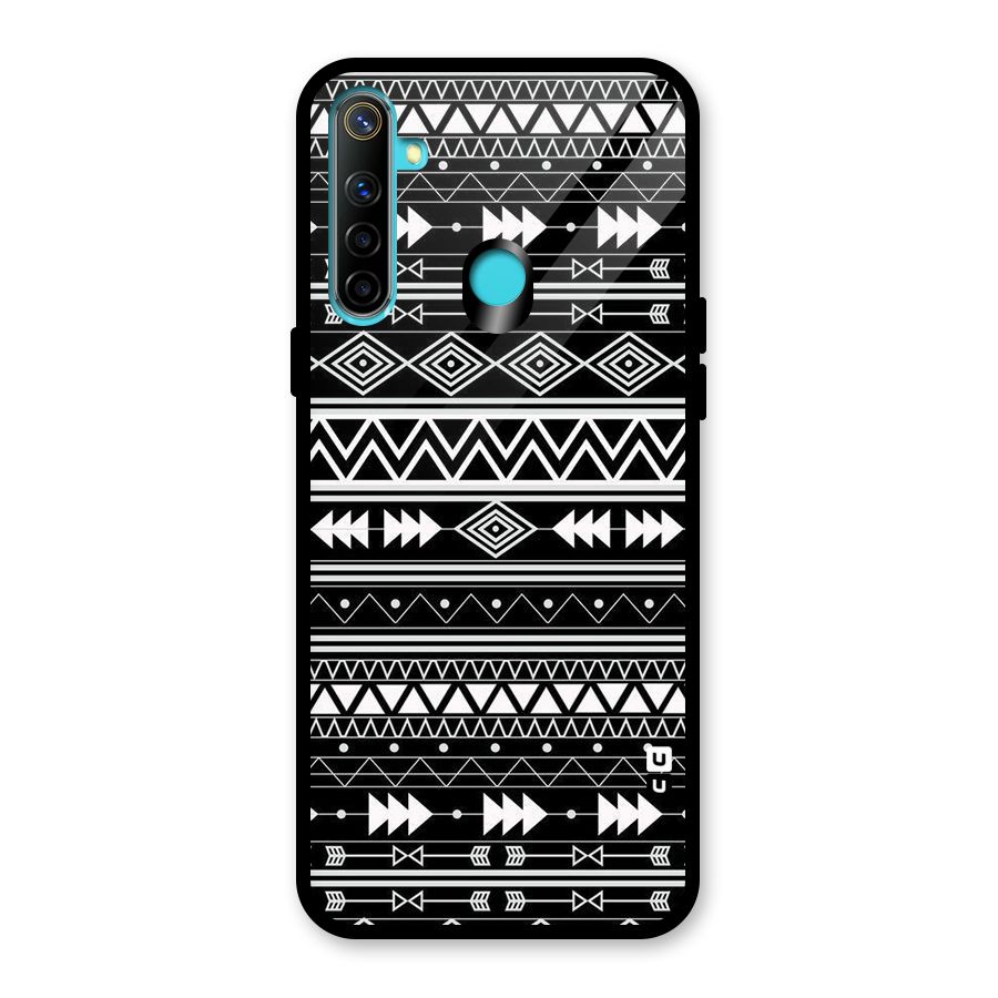 Black Aztec Creativity Glass Back Case for Realme Narzo 10