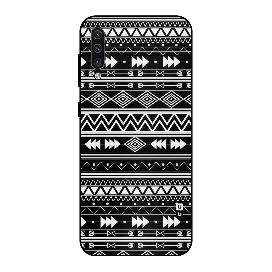 Black Aztec Creativity Metal Back Case for Galaxy A30s