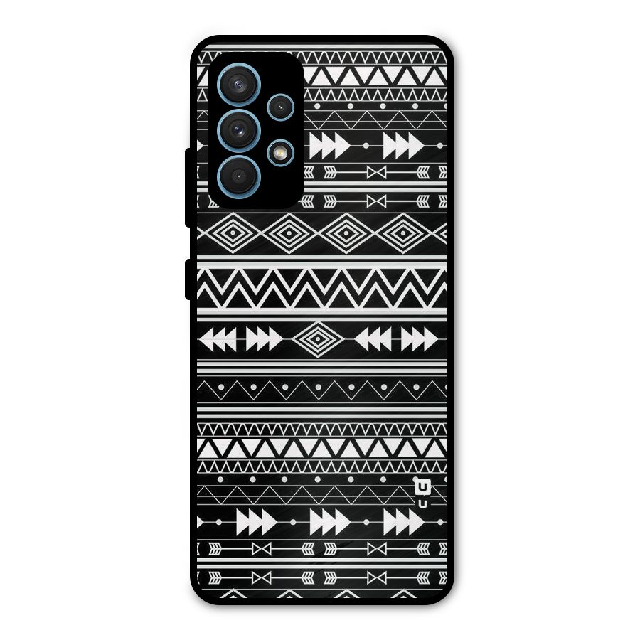 Black Aztec Creativity Metal Back Case for Galaxy A32