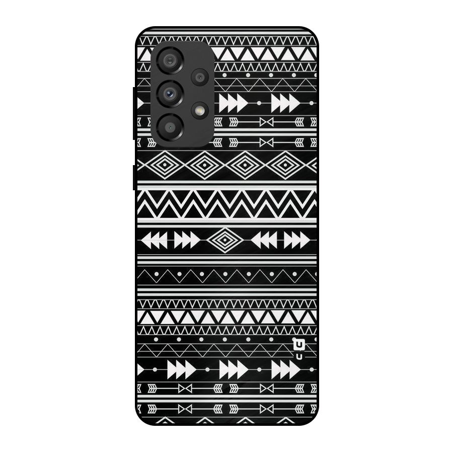 Black Aztec Creativity Metal Back Case for Galaxy A33 5G