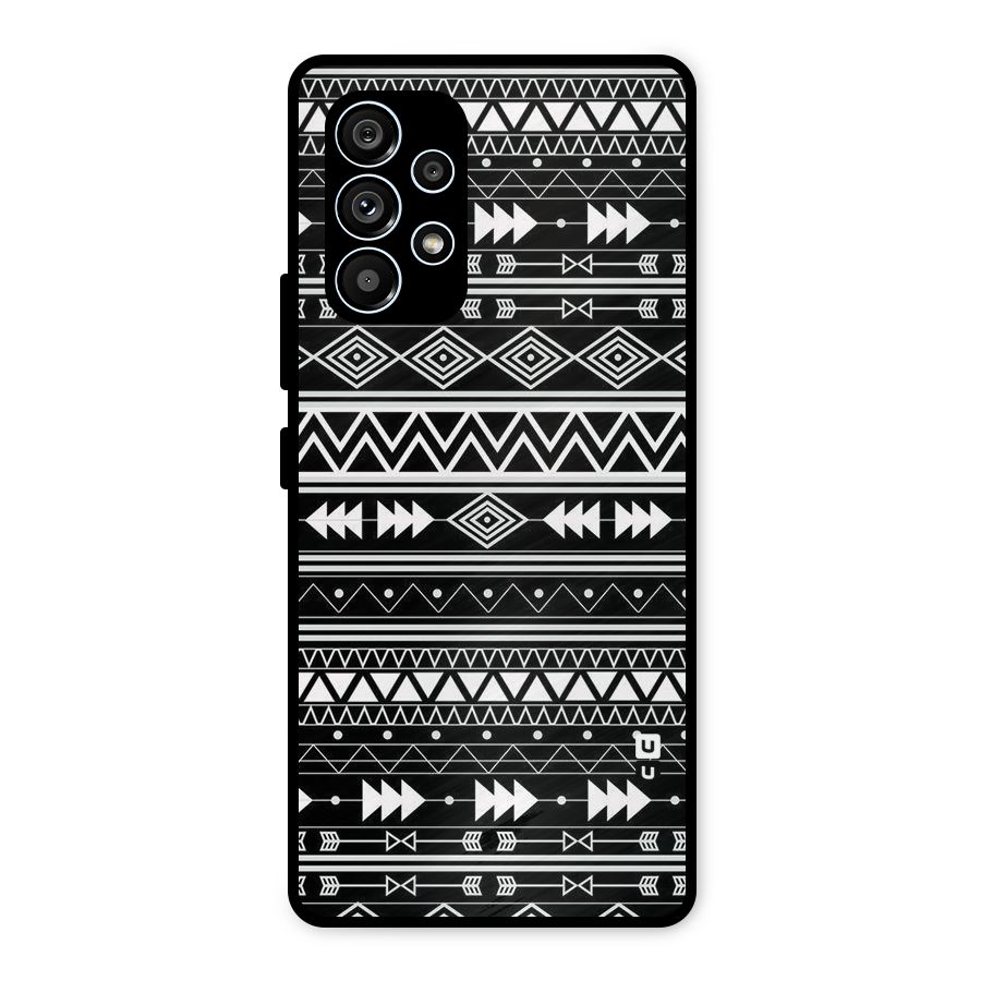 Black Aztec Creativity Metal Back Case for Galaxy A53 5G