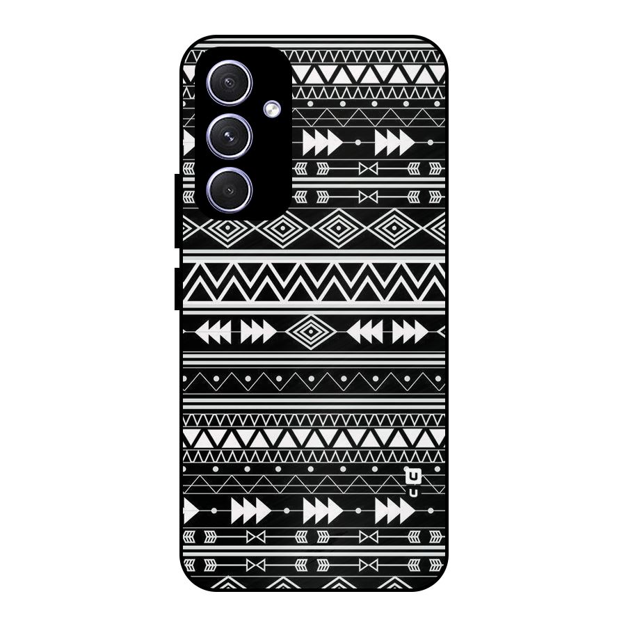 Black Aztec Creativity Metal Back Case for Galaxy A54