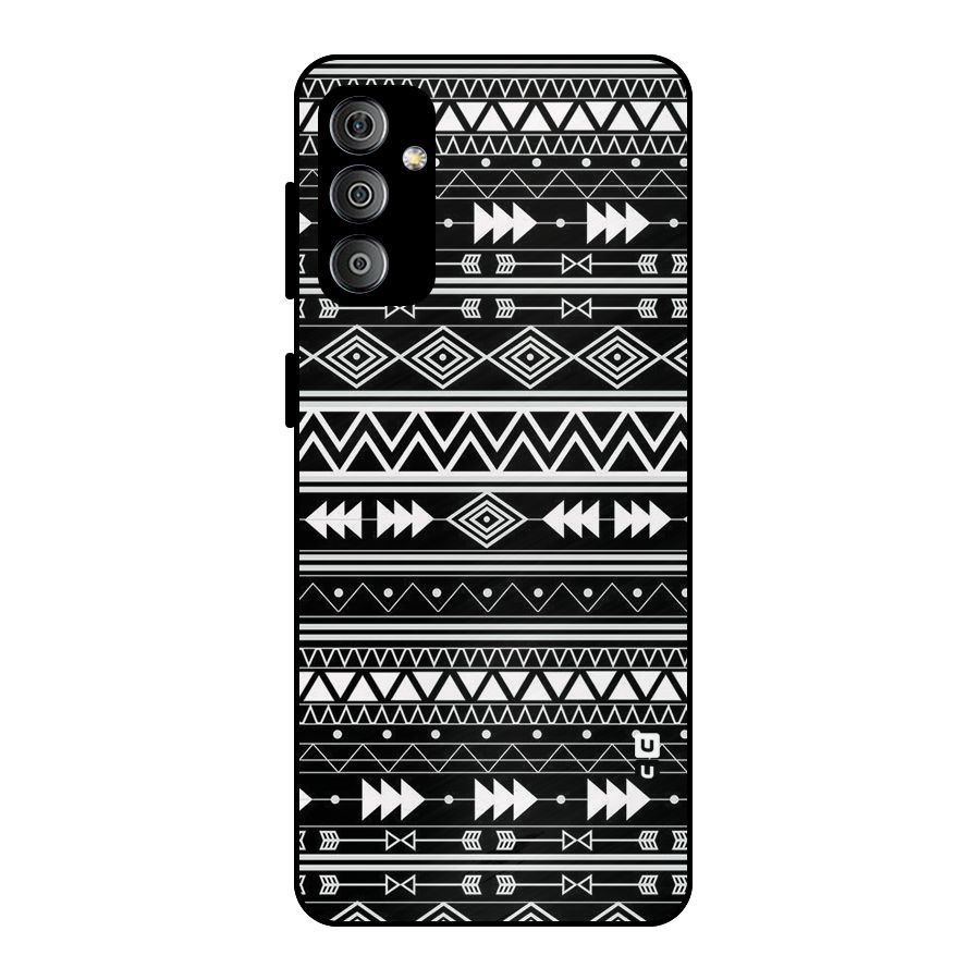 Black Aztec Creativity Metal Back Case for Galaxy F23