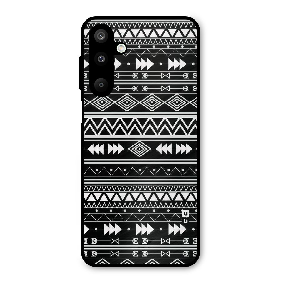 Black Aztec Creativity Metal Back Case for Galaxy M16