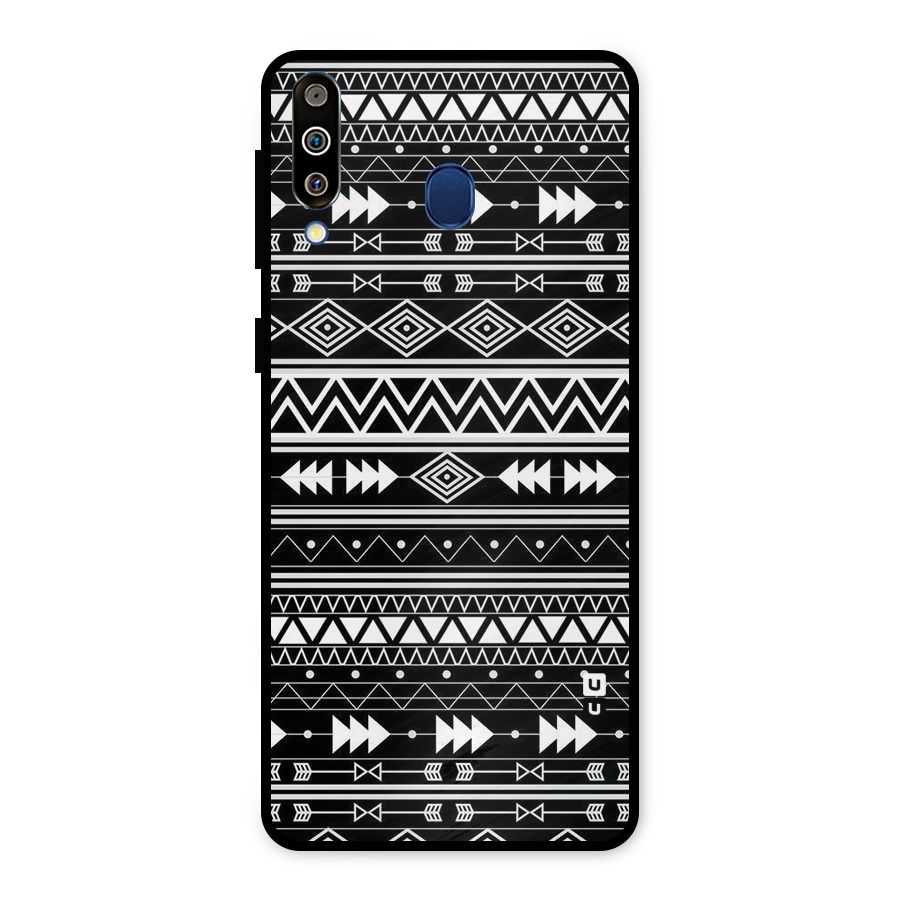 Black Aztec Creativity Metal Back Case for Galaxy M30