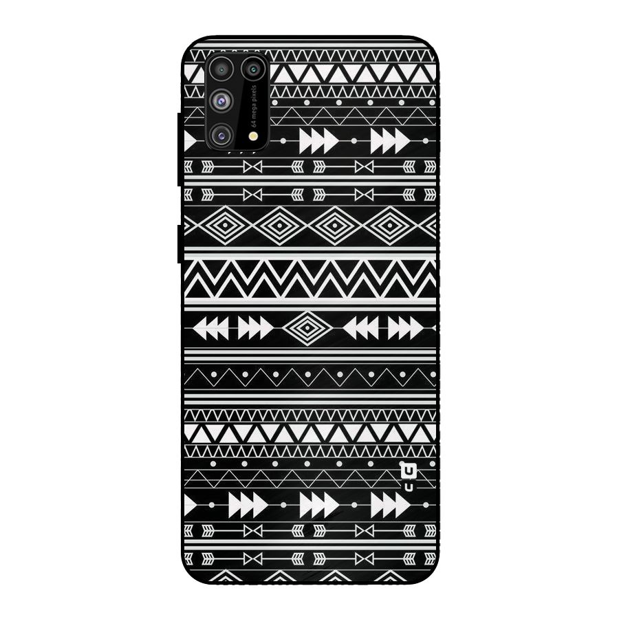 Black Aztec Creativity Metal Back Case for Galaxy M31