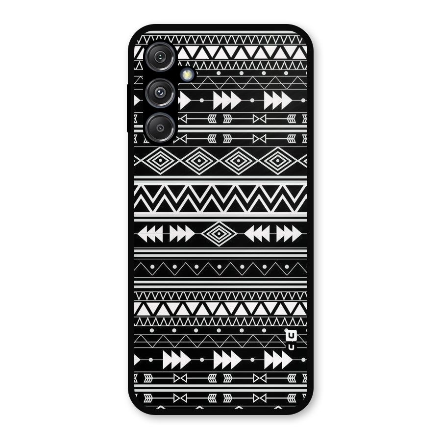 Black Aztec Creativity Metal Back Case for Galaxy M34 5G