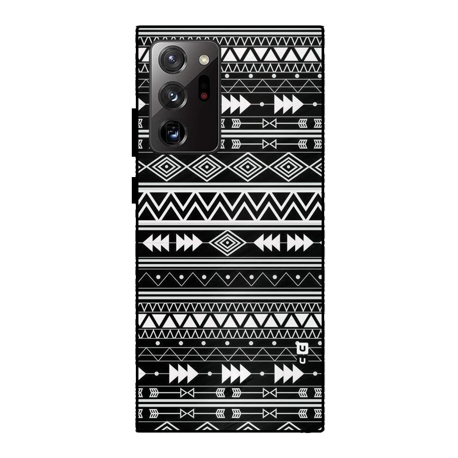 Black Aztec Creativity Metal Back Case for Galaxy Note 20 Ultra