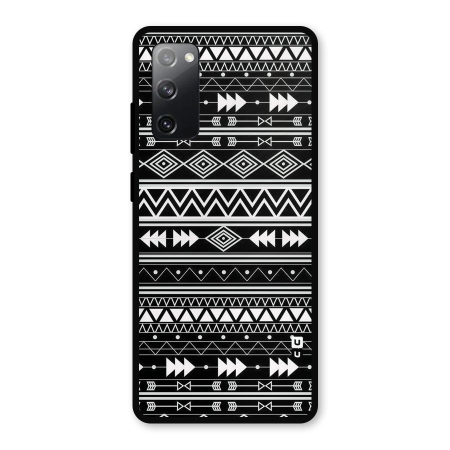 Black Aztec Creativity Metal Back Case for Galaxy S20 FE