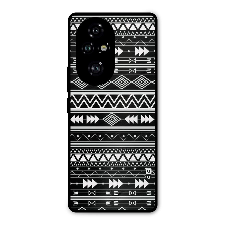 Black Aztec Creativity Metal Back Case for Honor 200 Pro