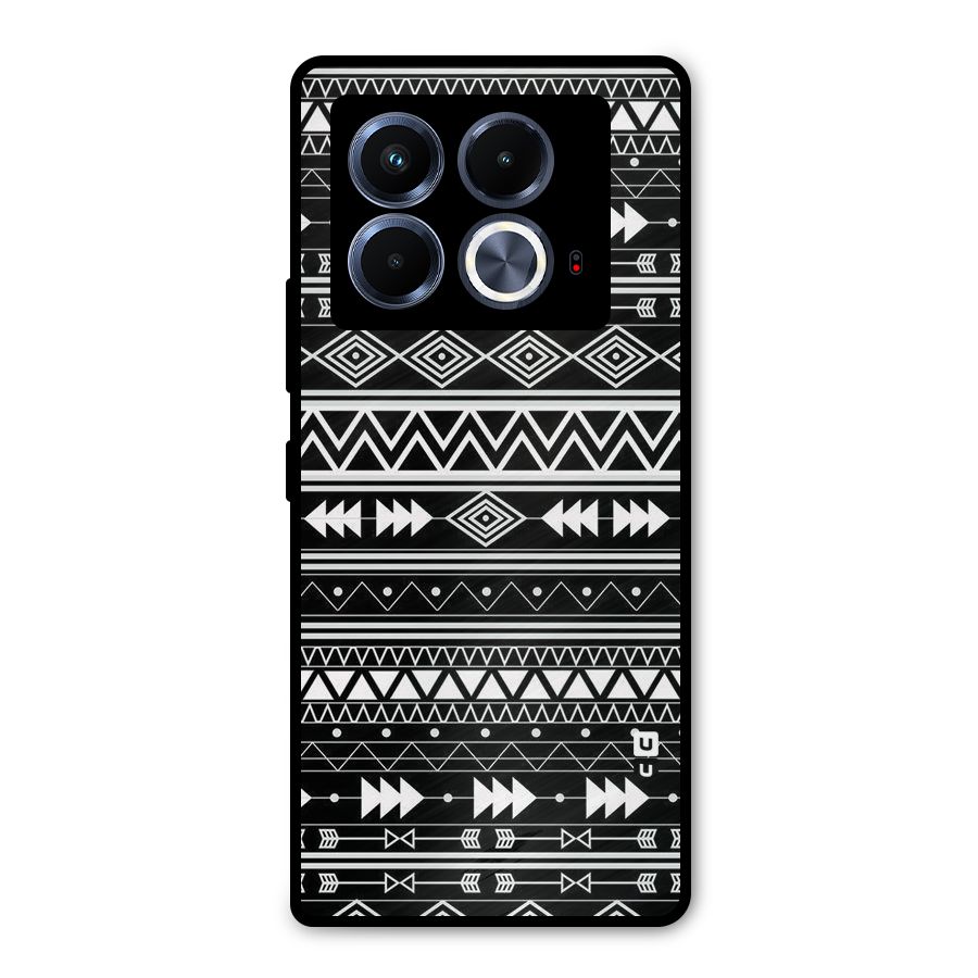 Black Aztec Creativity Metal Back Case for Infinix Note 40 5G