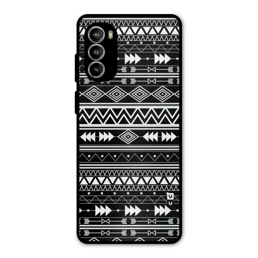 Black Aztec Creativity Metal Back Case for Moto G52