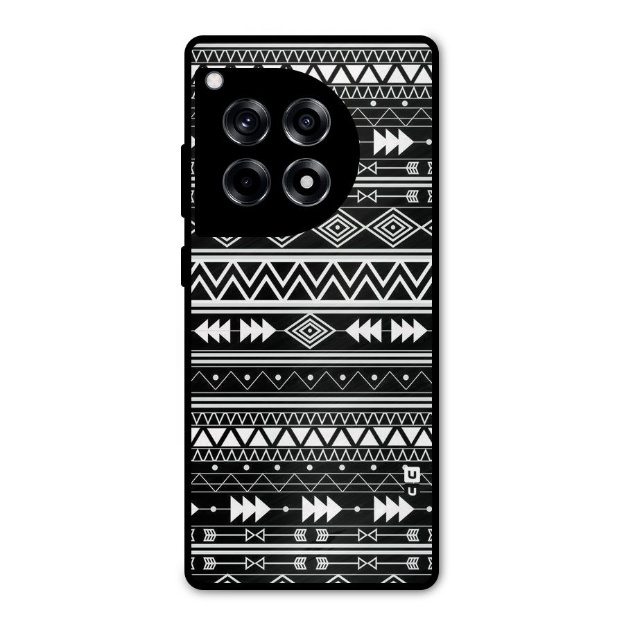 Black Aztec Creativity Metal Back Case for OnePlus 12R