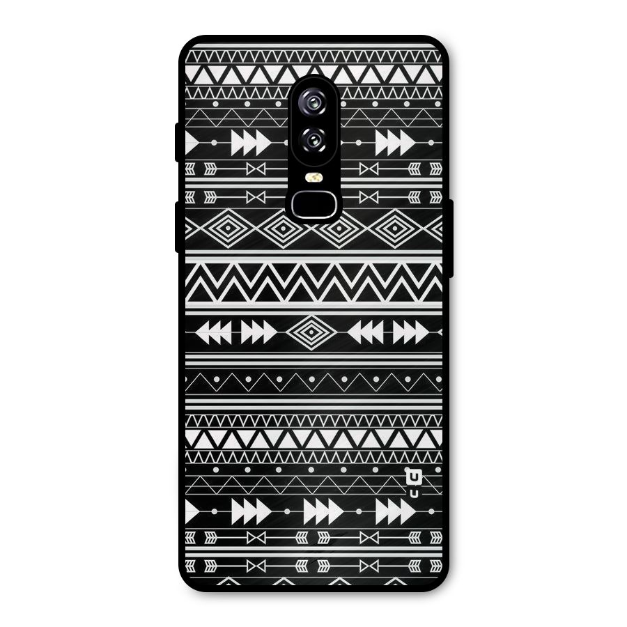 Black Aztec Creativity Metal Back Case for OnePlus 6