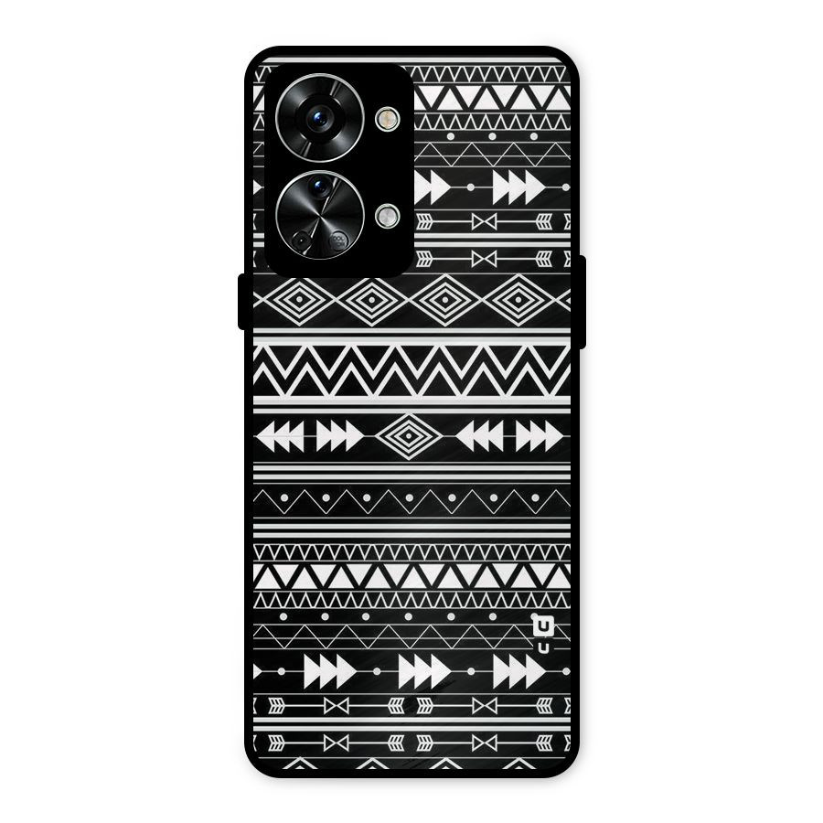 Black Aztec Creativity Metal Back Case for OnePlus Nord 2T