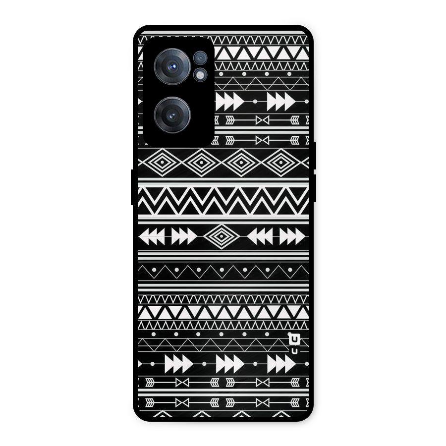 Black Aztec Creativity Metal Back Case for OnePlus Nord CE 2 5G
