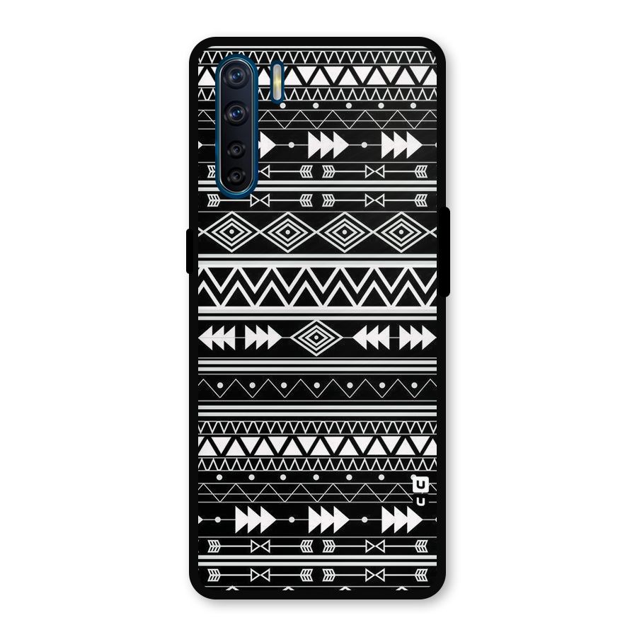 Black Aztec Creativity Metal Back Case for Oppo F15