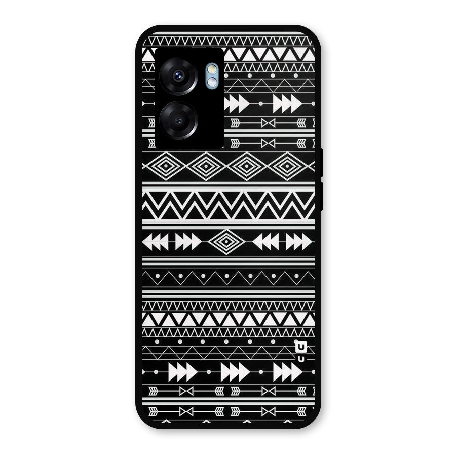 Black Aztec Creativity Metal Back Case for Oppo K10 (5G)