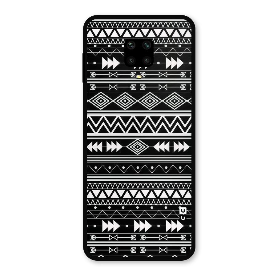 Black Aztec Creativity Metal Back Case for Poco M2 Pro