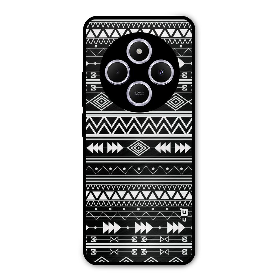 Black Aztec Creativity Metal Back Case for Poco M7