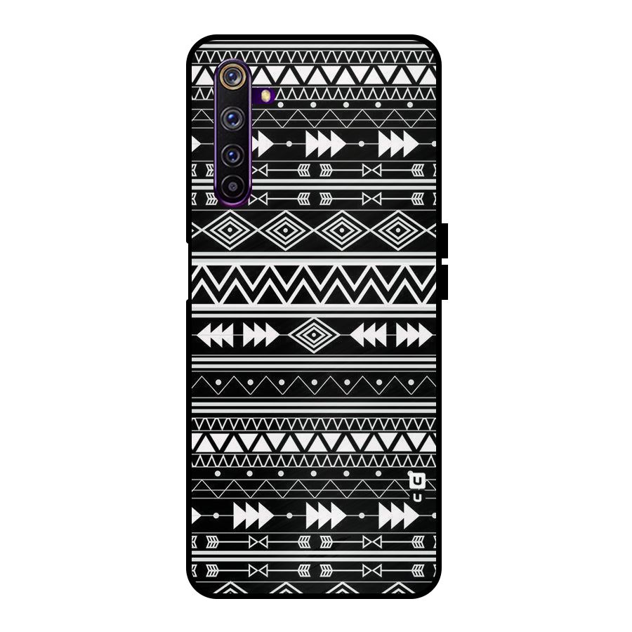 Black Aztec Creativity Metal Back Case for Realme 6 Pro