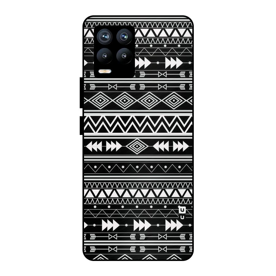 Black Aztec Creativity Metal Back Case for Realme 8 Pro