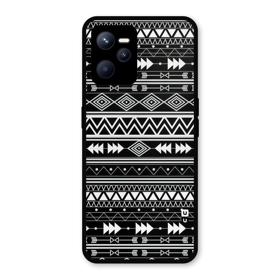 Black Aztec Creativity Metal Back Case for Realme C35