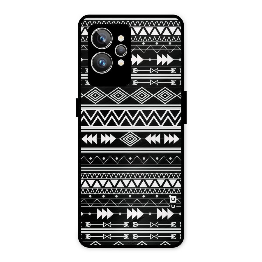 Black Aztec Creativity Metal Back Case for Realme GT2 Pro