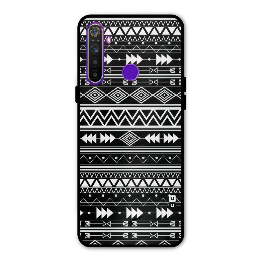 Black Aztec Creativity Metal Back Case for Realme Narzo 10
