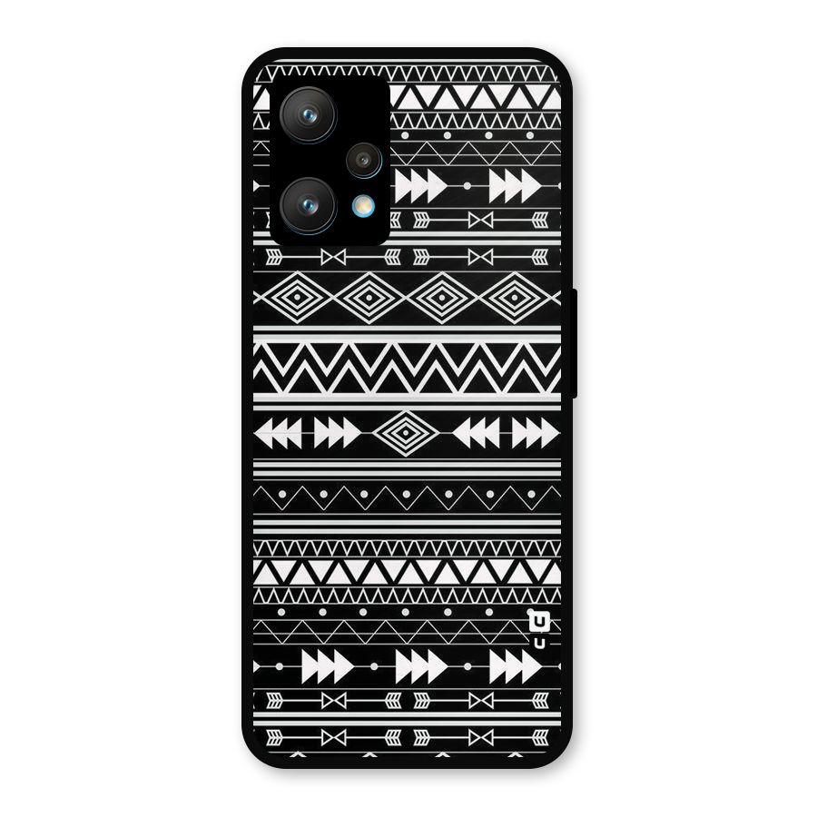 Black Aztec Creativity Metal Back Case for Realme Narzo 50 Pro
