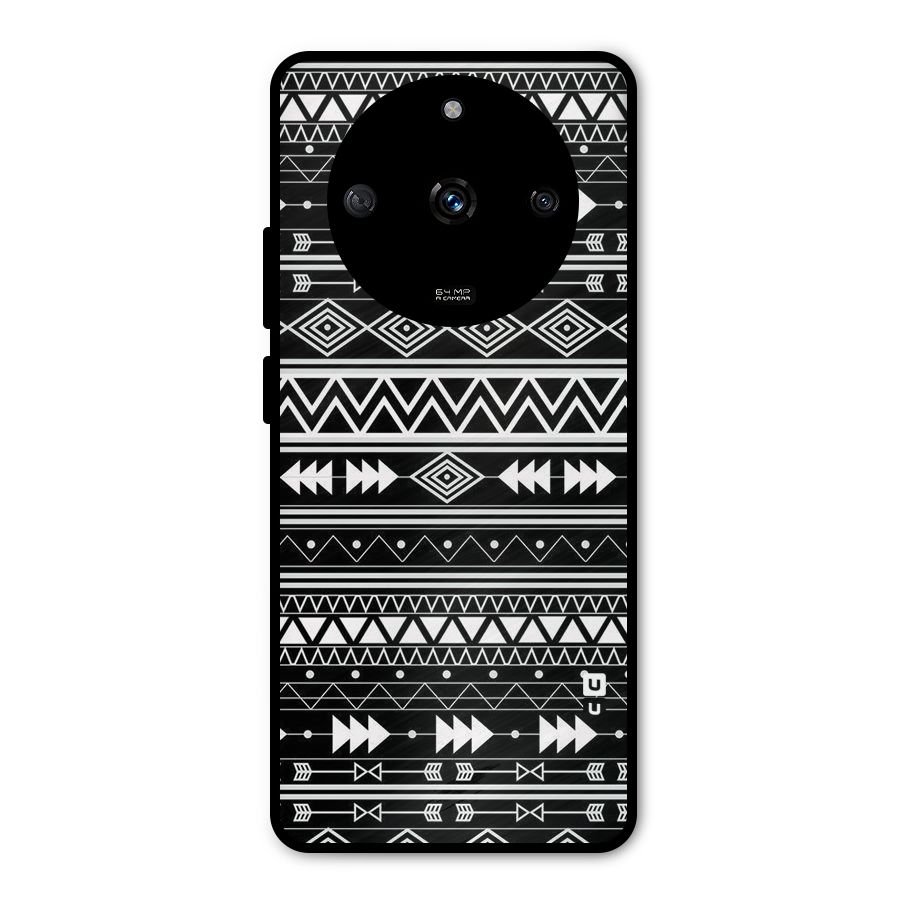 Black Aztec Creativity Metal Back Case for Realme Narzo 60 5G
