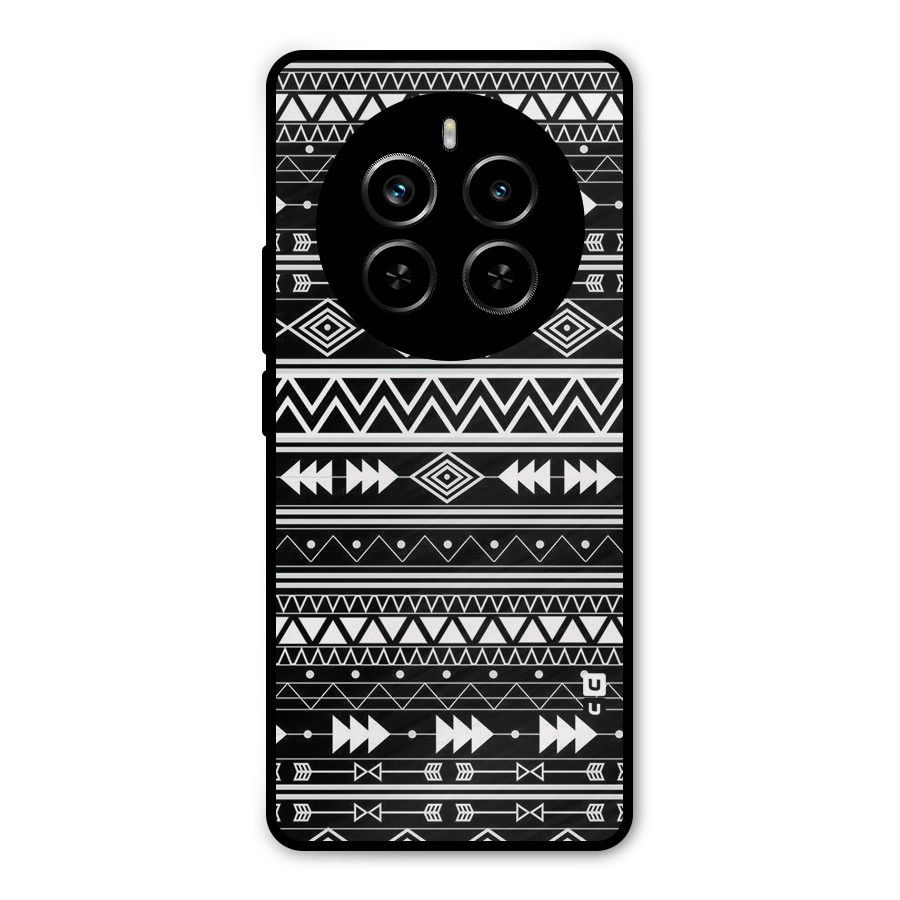 Black Aztec Creativity Metal Back Case for Realme P1 Pro