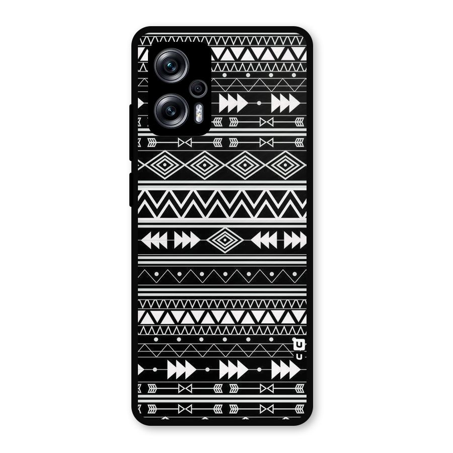 Black Aztec Creativity Metal Back Case for Redmi K50i
