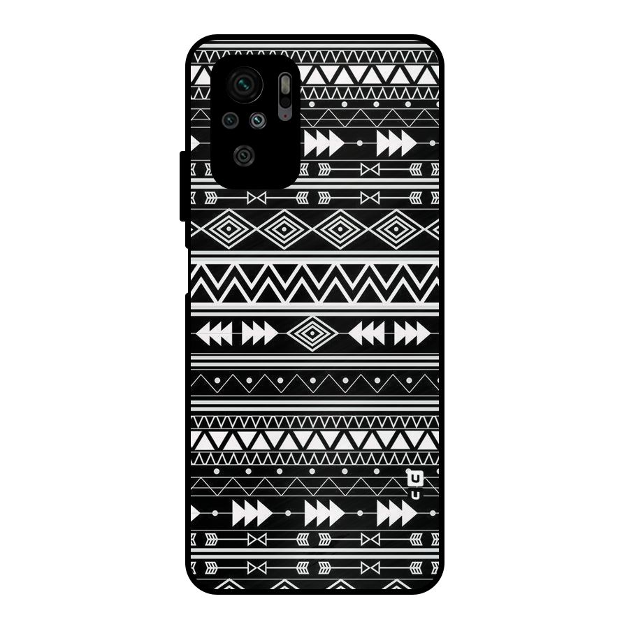 Black Aztec Creativity Metal Back Case for Redmi Note 10S