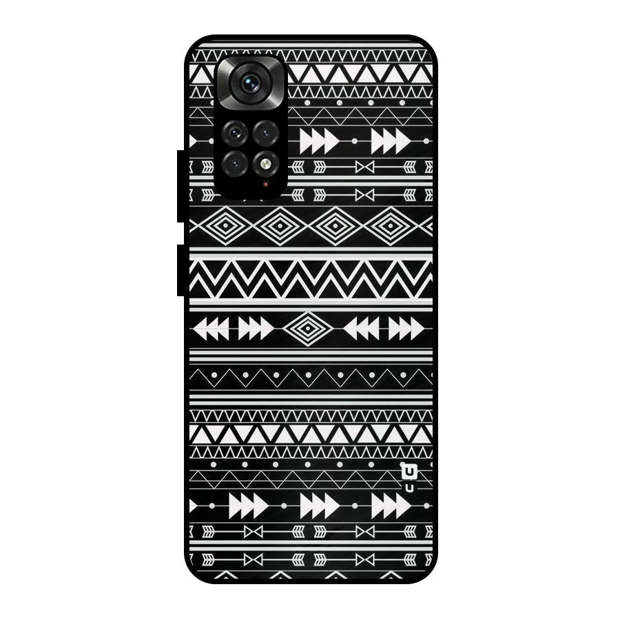 Black Aztec Creativity Metal Back Case for Redmi Note 11 Pro Plus 5G