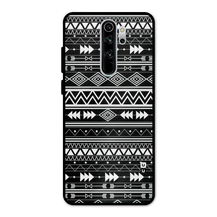 Black Aztec Creativity Metal Back Case for Redmi Note 8 Pro