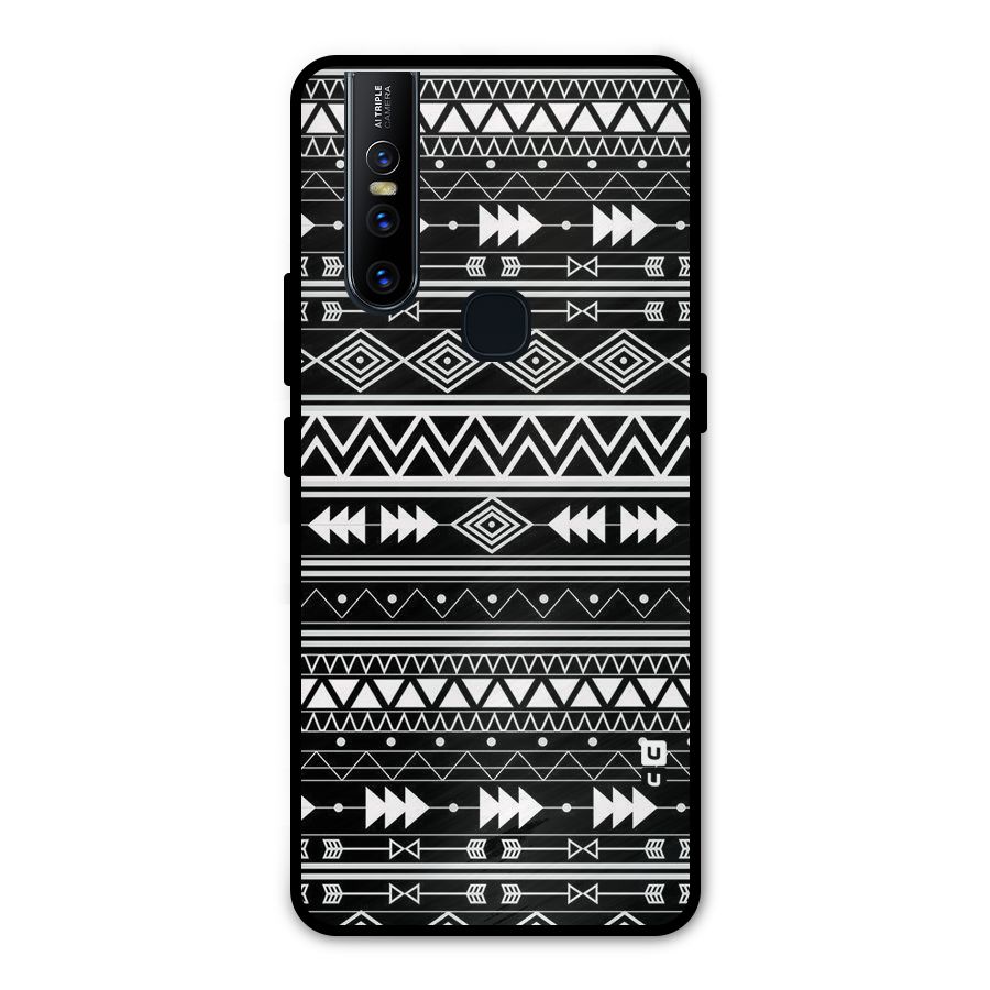Black Aztec Creativity Metal Back Case for Vivo V15