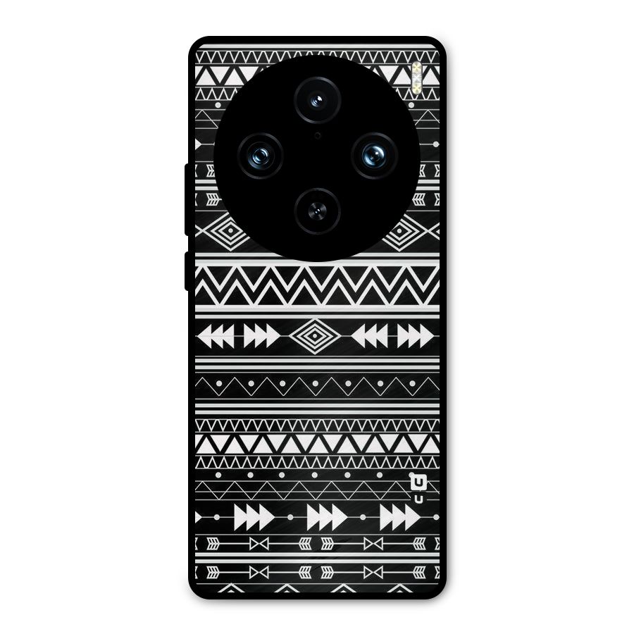 Black Aztec Creativity Metal Back Case for Vivo X100 Pro
