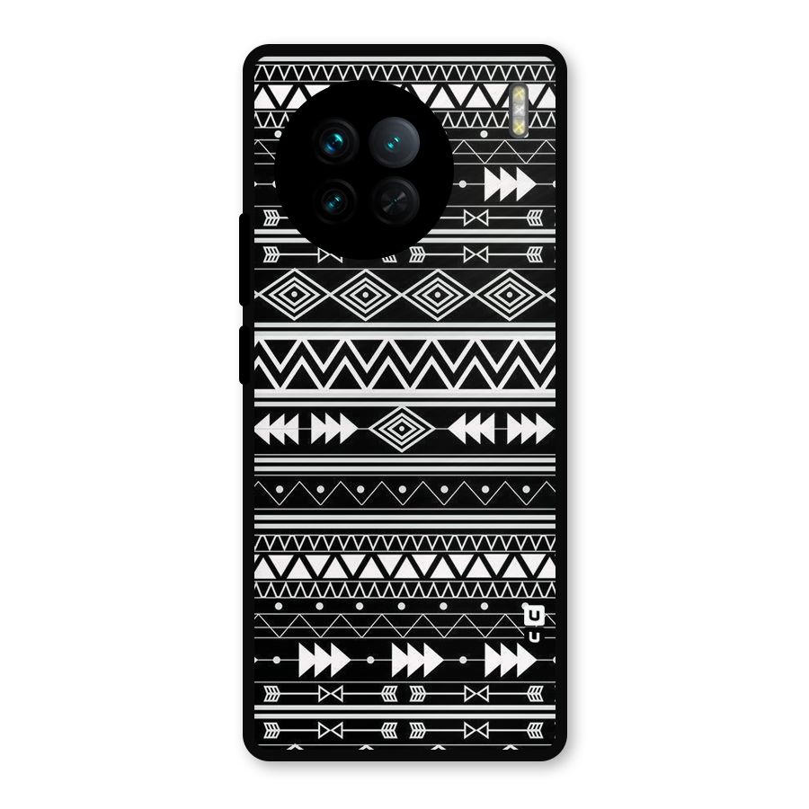 Black Aztec Creativity Metal Back Case for Vivo X90