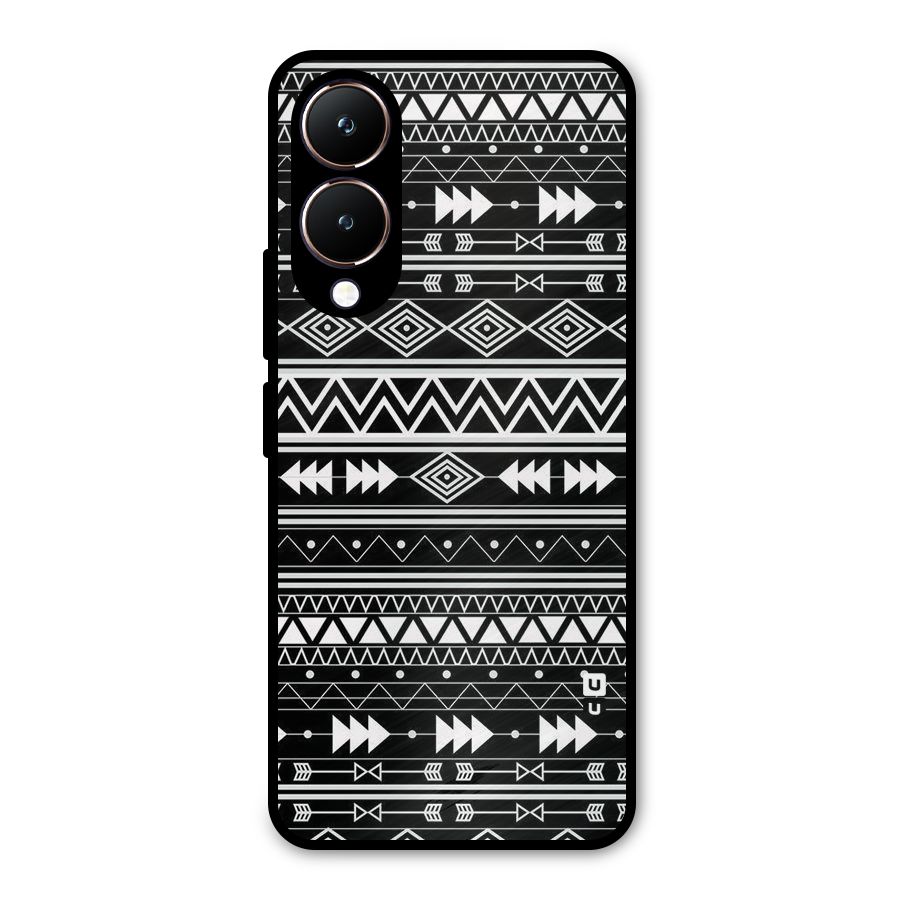 Black Aztec Creativity Metal Back Case for Vivo Y28