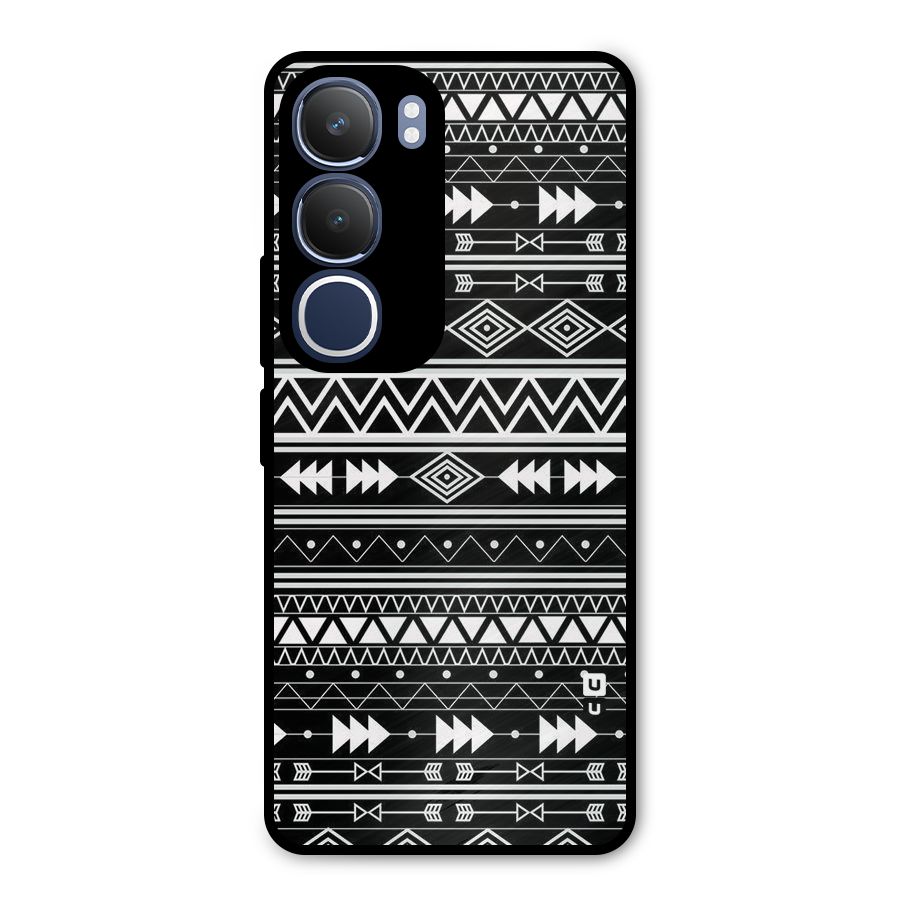 Black Aztec Creativity Metal Back Case for Vivo Y29
