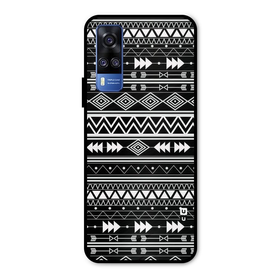 Black Aztec Creativity Metal Back Case for Vivo Y31