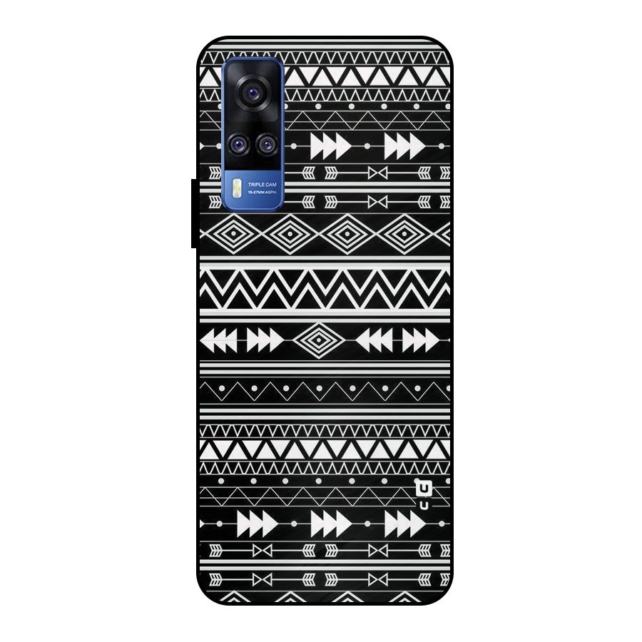 Black Aztec Creativity Metal Back Case for Vivo Y51