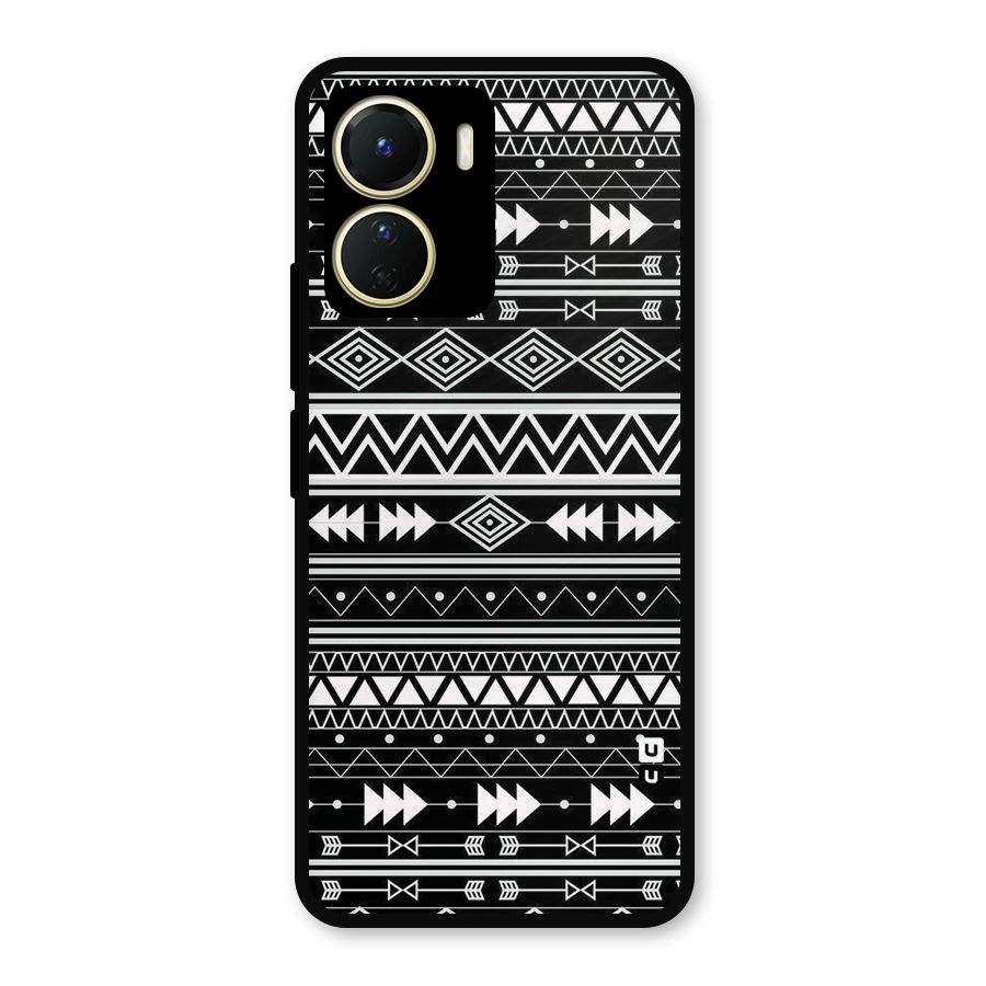 Black Aztec Creativity Metal Back Case for Vivo Y56