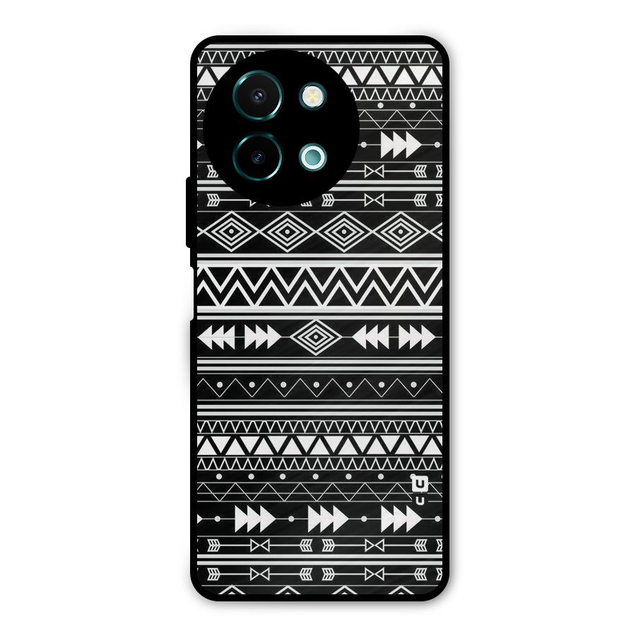 Black Aztec Creativity Metal Back Case for Vivo Y58