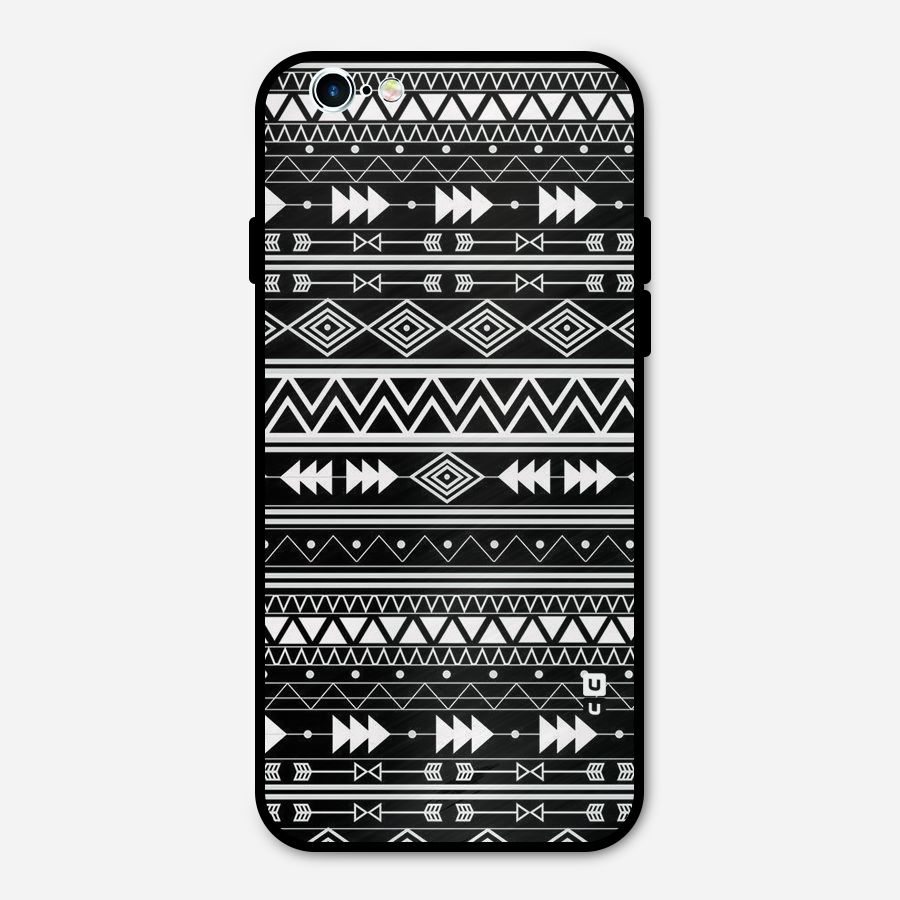Black Aztec Creativity Metal Back Case for iPhone 6 6s