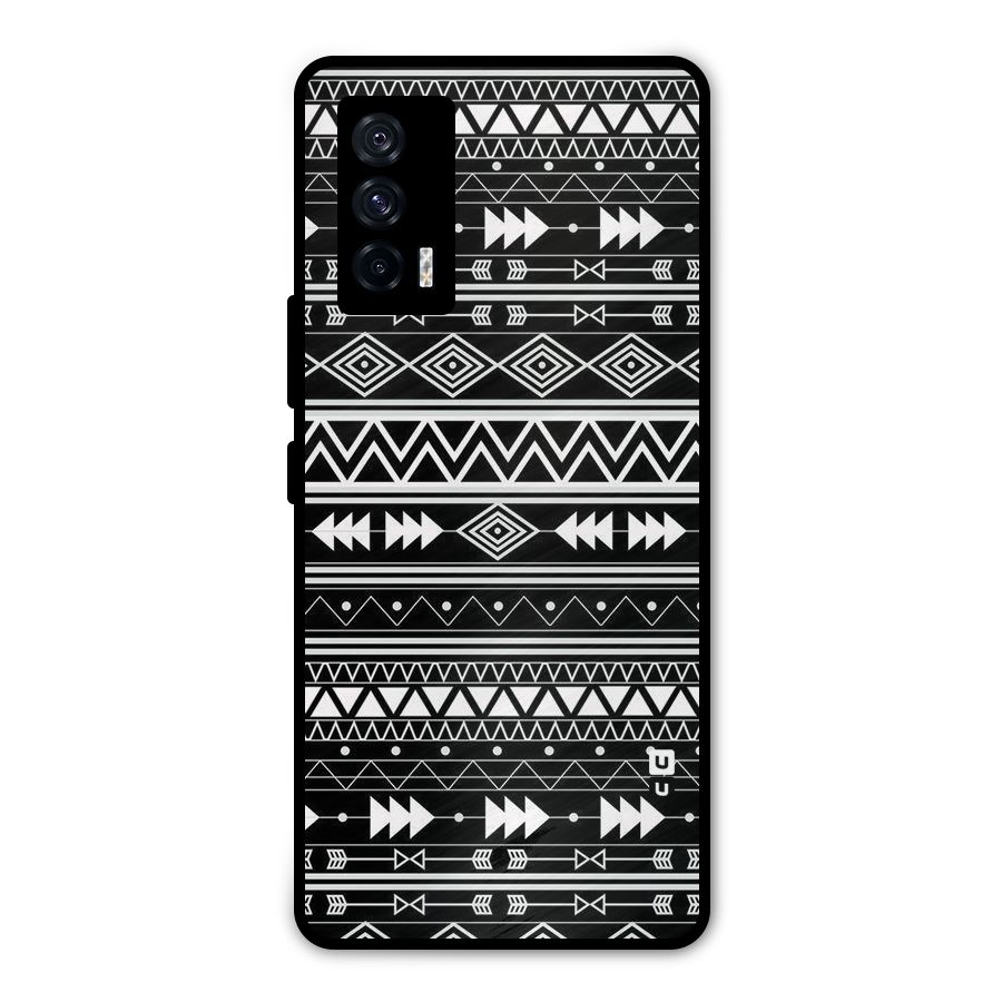 Black Aztec Creativity Metal Back Case for iQOO 7 5G