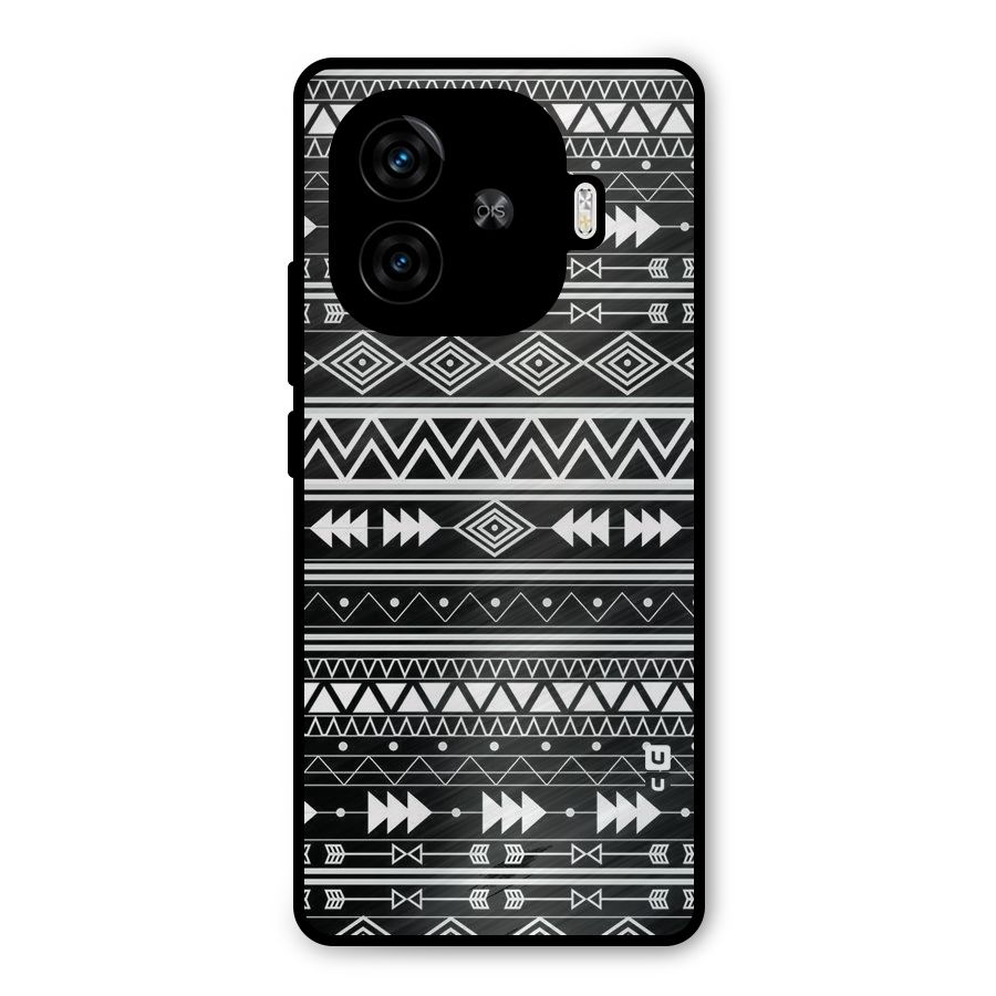 Black Aztec Creativity Metal Back Case for iQOO Neo 10R